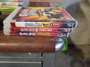 lot 435 image: Lot of (3) Sony PS3 Games - Guitar Hero World Tour, Guitar Hero Legends Of Rock, Guitar Heroes Aerosmith