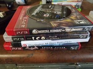 lot 434 image: Lot of (5) Sony PS3 Games - Transformers, Mortal Kombat vs DC Universe, Shadow of the Colossus The ICO Collection, All-Stars Battle, Arkham Asylum
