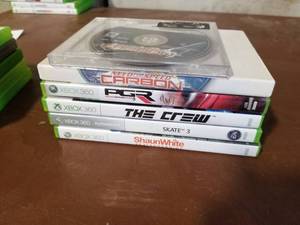 lot 453 image: Lot of (6) Microsoft Xbox 360 Games - Need For Speed Carbon, PGR, The Crew, Skate 3, Shaun White Skateboarding