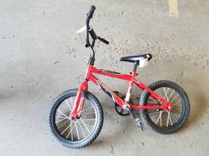 lot 479 image: Huffy Rock It 16 12 Boys Single-speed BMX Bike 11 Red Frame