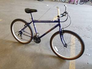 lot 486 image: Ironman Triathalon Pro 22 Mens Trail Bike 19 Blue Titanium Boron Steel Frame