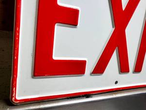 lot 87 image: Pressed Steel Exit Sign