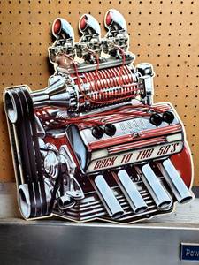 lot 108 image: 2010 Back to the 50s Pressed Tin Sign