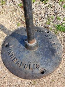 lot 82 image: Aluminum Street Stop Sign On a Stand