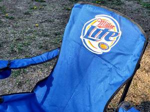 lot 139 image: Double Folding Miller Beer Camping Chairs