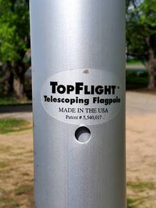 lot 141 image: 20ft Aluminum Telescoping Flag Pole