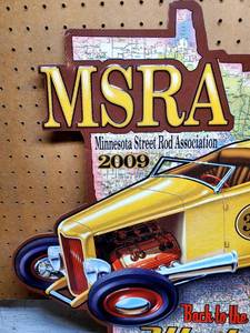 lot 252 image: 2009 Back To The 50s Pressed Tin Sign