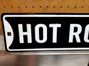 lot 274 image: Hot Rod Pressed Steel Sign