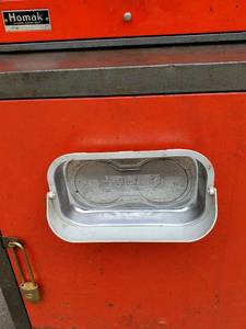 lot 41 image: (2) Drawer Locking Homack Tool Box on a Rolling Locking Tool Cart with Contents