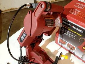 lot 106 image: Chicago Electric Chain Saw Sharpener