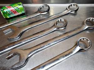 lot 242 image: Assorted Large Open Box Wrenches Lot