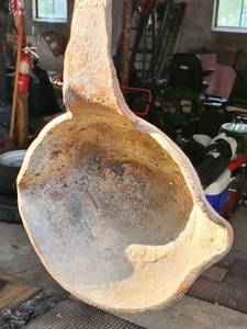 lot 257 image: Vintage Iron Metal Smelting Ladle