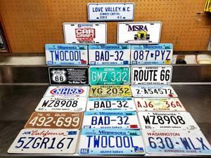 lot 129 image: Assorted License Plates
