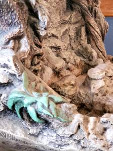 lot 282 image: Bear Themed Conposite Waterfall Fountain