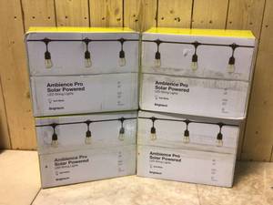 lot 10 image: Lot of ambience pro solar power LED String Lights Customer Returns See Pictures
