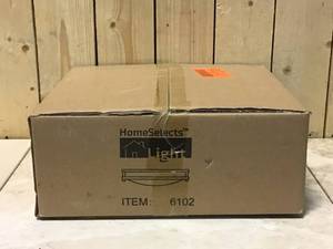 lot 19 image: Saturn 2-Light Brushed Nickel Flush Mount by HomeSelects Customer Returns See Pictures