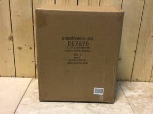 lot 22 image: 12 in. Black Rustic Bird Lamp with Rectangle Shade by Creative Co-Op Customer Returns See Pictures