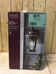 lot 45 image: McCarthy 1-Light Bronze Outdoor Wall Lantern Sconce by Home Decorators Collection Customer Returns See Pictures