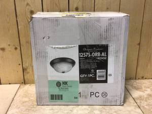 lot 84 image: Decorative Flushmount 11 Small 2-Light Oil Rubbed Bronze Ceiling Flush Mount by Designers Fountain Customer Returns See Pictures