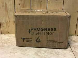 lot 85 image: Replay Collection 1-Light Brushed Nickel Etched White Glass Modern Bath Vanity Light by Progress Lighting Customer Returns See Pictures