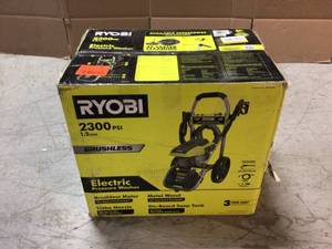 lot 107 image: RYOBI 2300 PSI 1.2 GPM High Performance Electric Pressure Washer customer returns see pictures