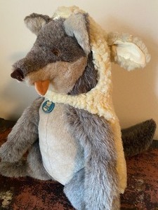 lot 61 image: Large Stuffed Wolf in Sheeps Clothing Figurine by Dankin