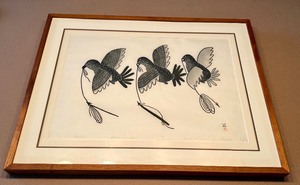 lot 11 image: Stone Cut and Stencil by Ashoona Pitseolak - Cape Dorset 1979