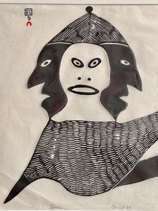lot 24 image: Stone Cut Cape Dorset Art Spirits 1968