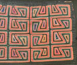 lot 64 image: Framed Ethnic Textile