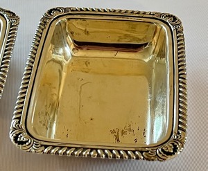 lot 6 image: Pair of Sterling Vintage Trays