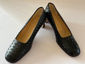 lot 97 image: Womens Bottega Venetia Black Wedge Heels