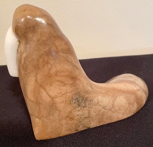 lot 189 image: Stone Walrus Figurine