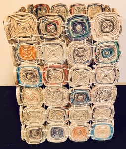 lot 208 image: Wonderful Woven Paper Basket