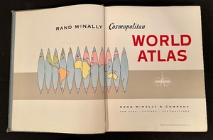 lot 206 image: Vintage Rand McNally Cosmopolitan World Atlas