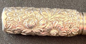 lot 91 image: Repousse Sterling Handle Brush