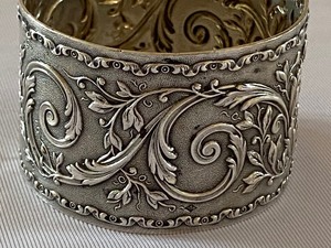 lot 74 image: Antique Sterling Napkin Ring
