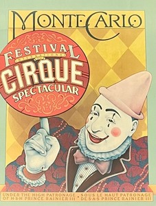 lot 257 image: Monte Carlo Cirque Festival Spectacular Print