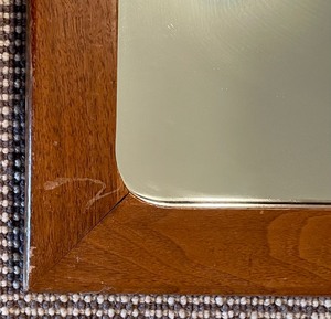 lot 260 image: Vintage Wooden Framed Wall Mirror
