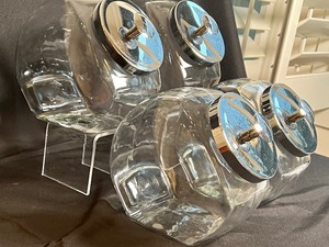 lot 134 image: Four Piece Glass Canister Set