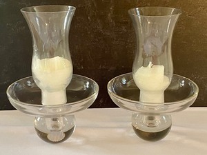 lot 50 image: Pair of Beautiful Crystal Candle Holders