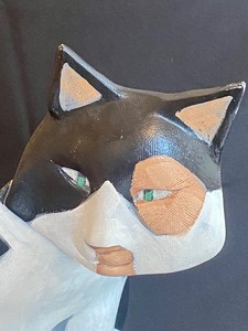 lot 163 image: Cat with an Attitude Sculpture