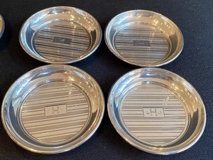 lot 327 image: Six Sterling Coasters