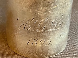 lot 328 image: Antique Sterling Napkin Ring