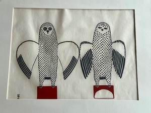 lot 26 image: Cape Dorset Inuit Framed Art
