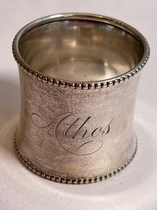 lot 361A image: Vintage Sterling Napkin Ring