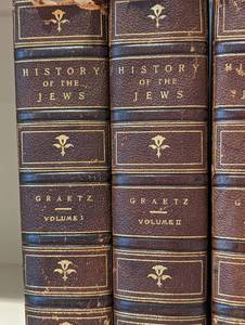 lot 294 image: History of the Jews Vintage Book Set by Professor H. Graetz