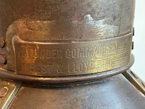 lot 17 image: Amazing Antique NauticalMaritime Kerosene Lantern