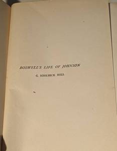 lot 306 image: Bosewells Life of Johnson Set by G.B. Hill