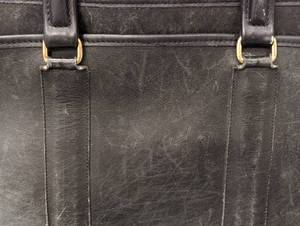 lot 312 image: Coach Black Leather BriefcaseLaptop Bag