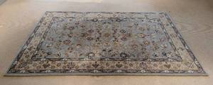 lot 314 image: Silk and Wool Pile Area Rug
